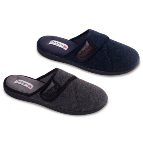 mens wide fit mule slippers